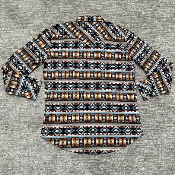 Rock & Roll Denim Modern Aztec Western Men’s Shirt - Picture 5 of 14